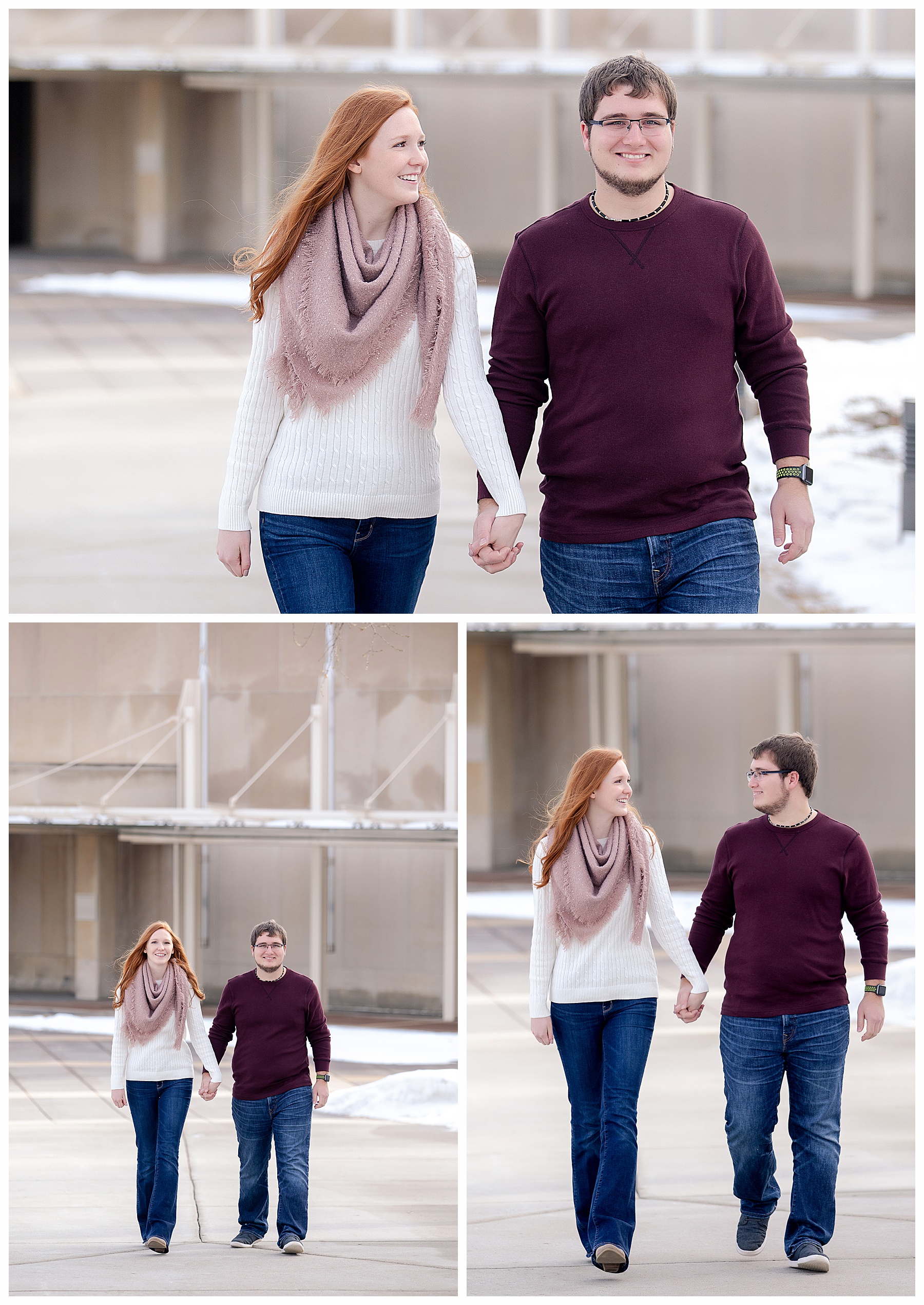 Bismarck winter Engagement Pictures