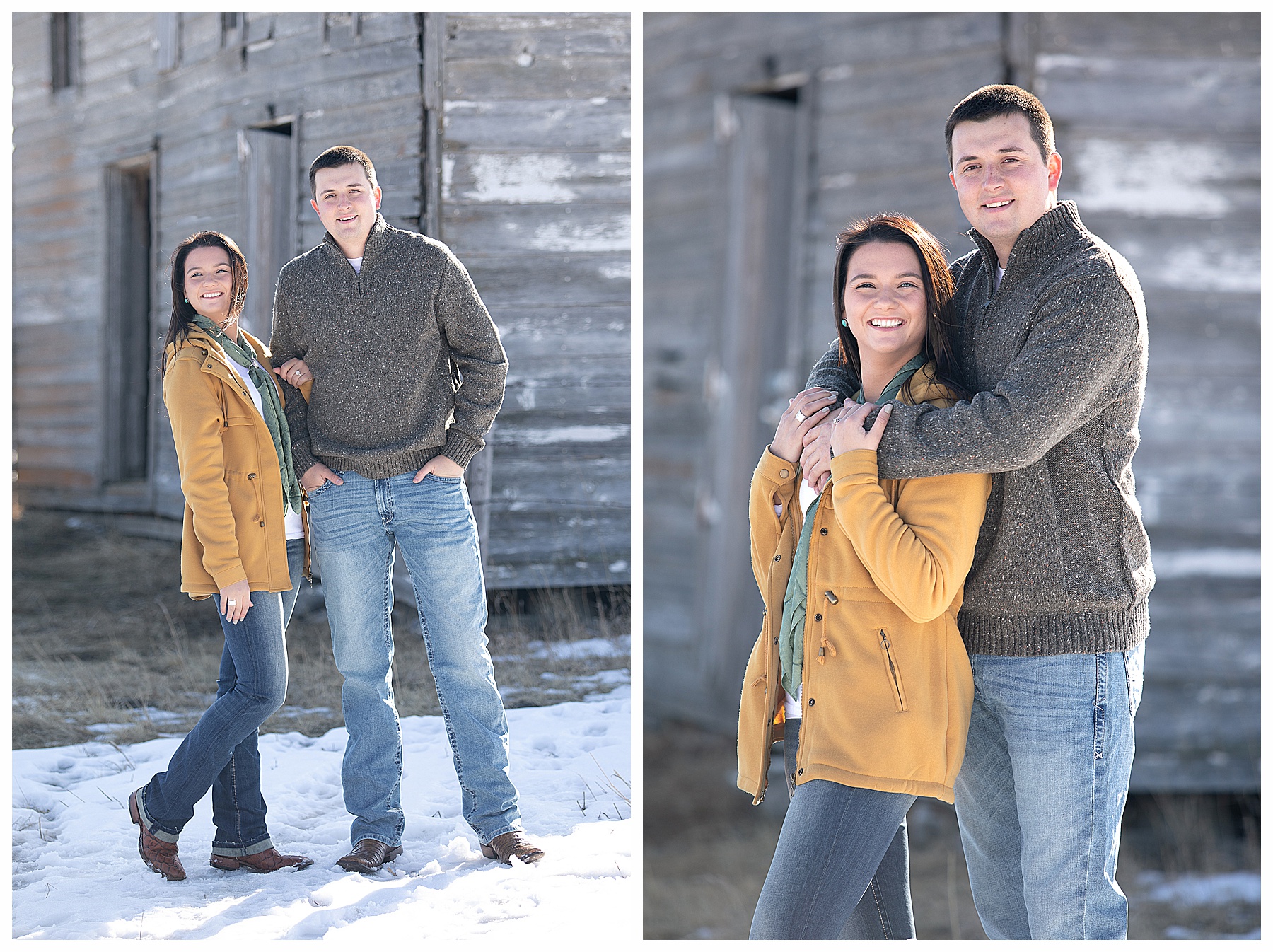 engagement pictures with old barn