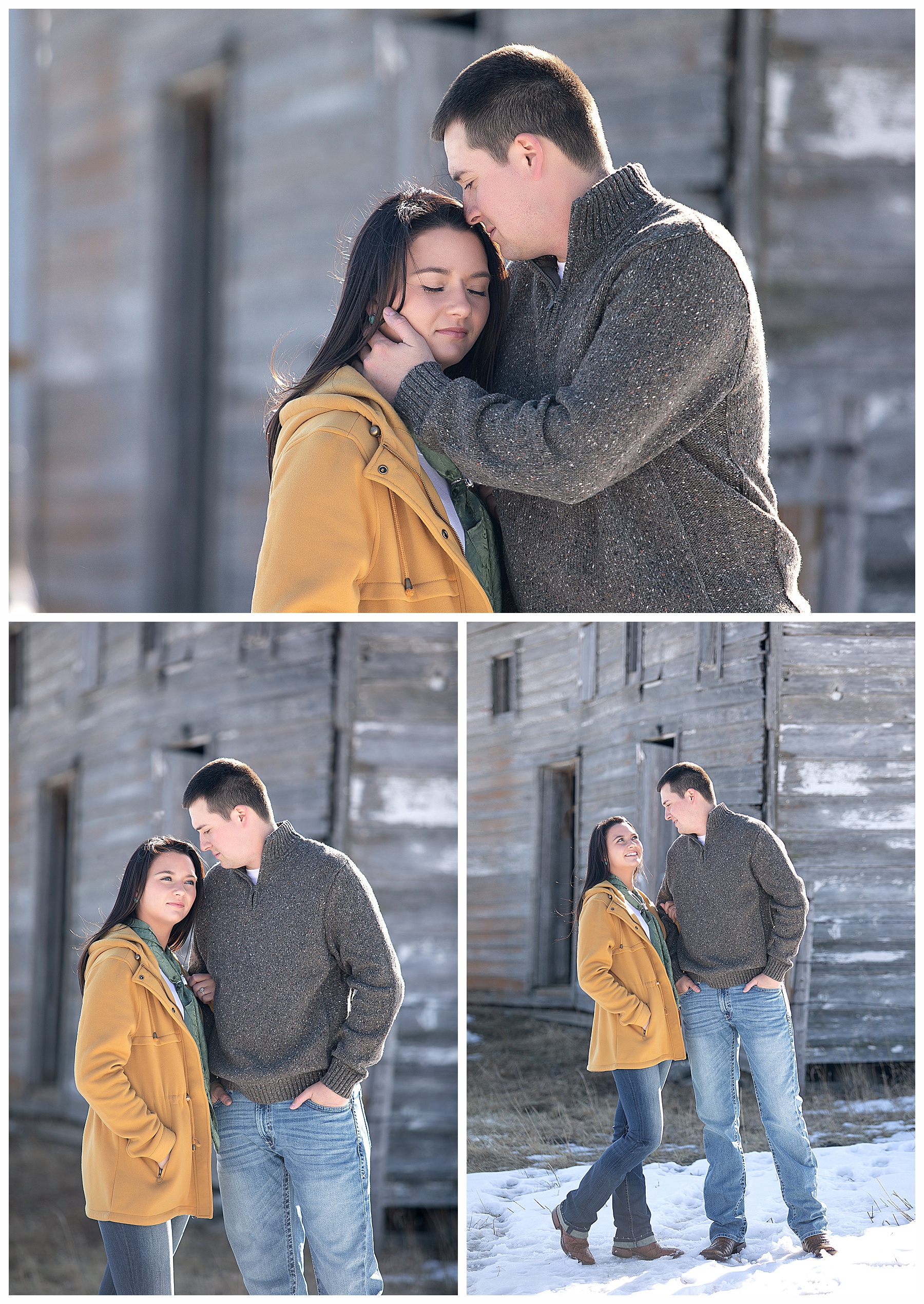 engagement pictures with old barn