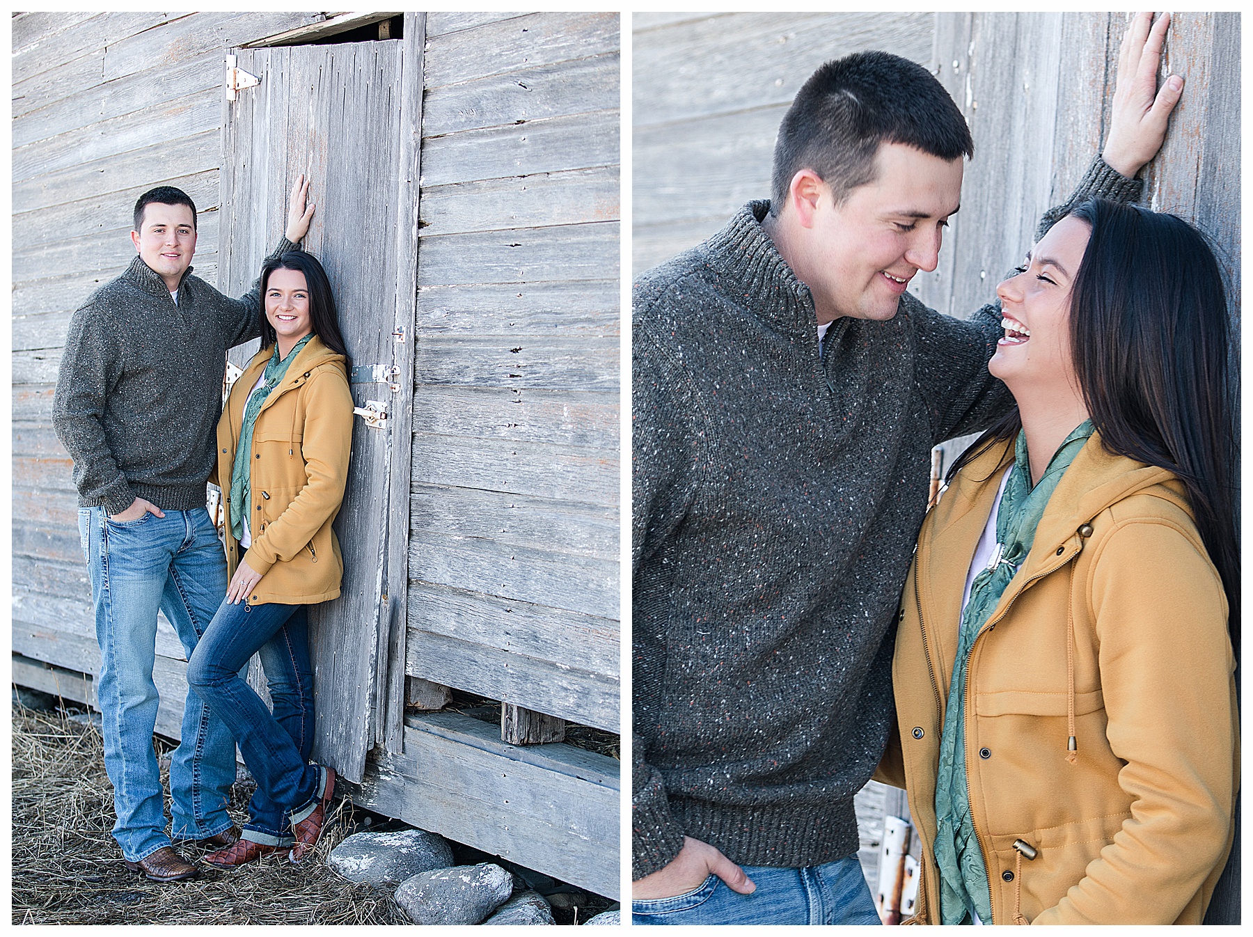 engagement pictures with old barn