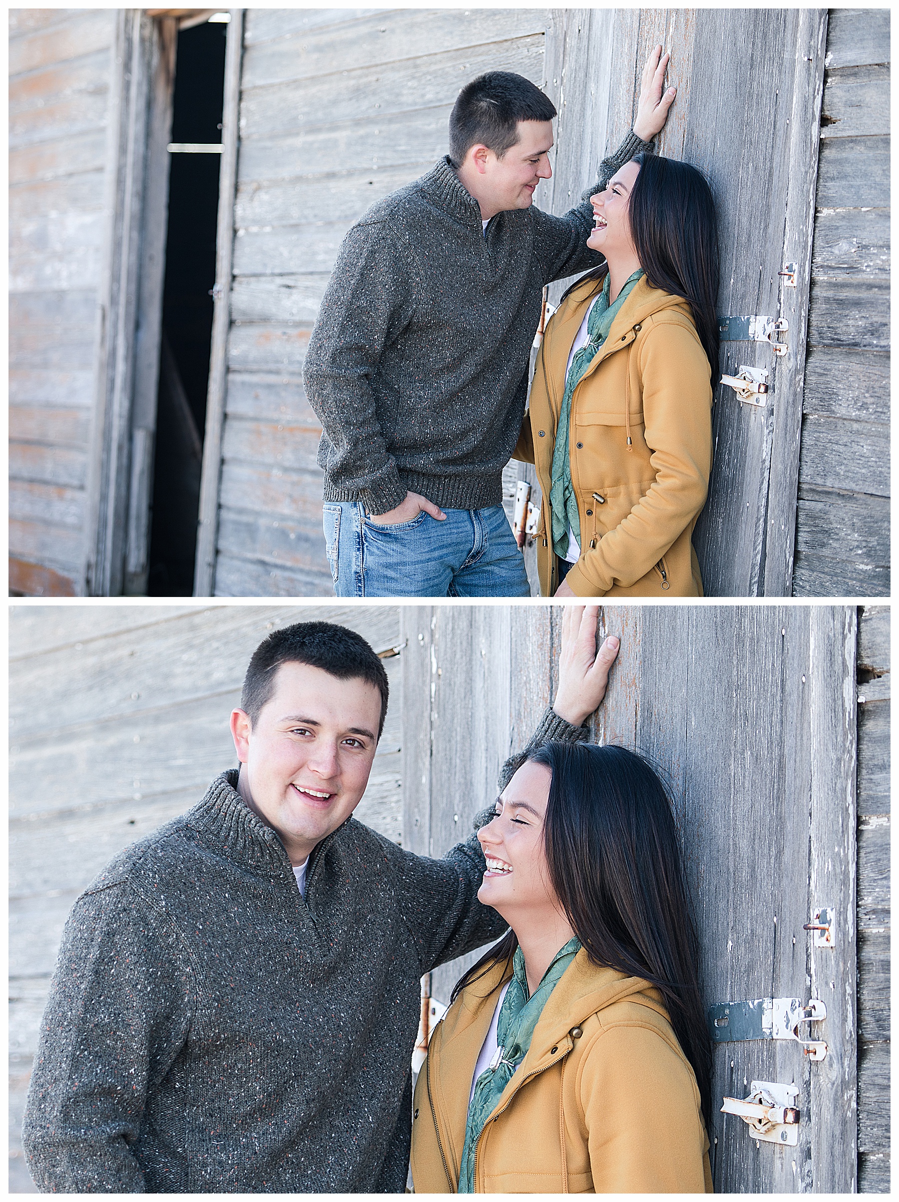 engagement pictures with old barn