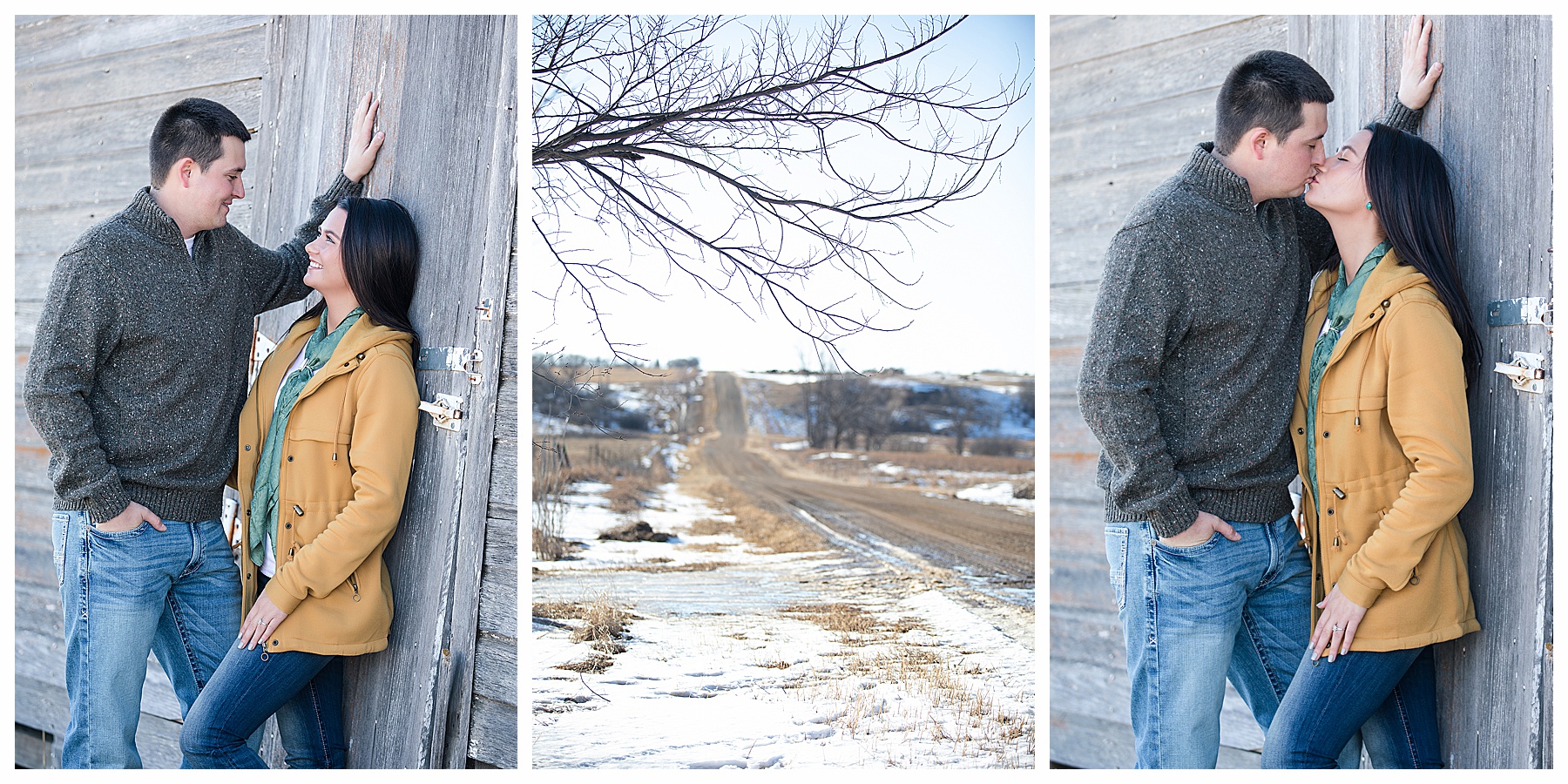 engagement pictures with old barn