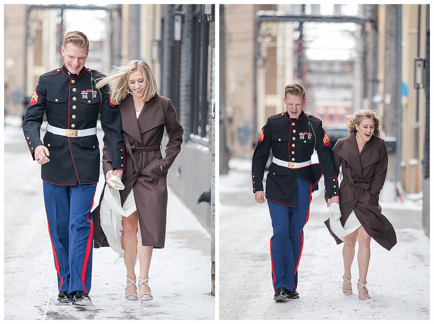 Windy engagement pictures