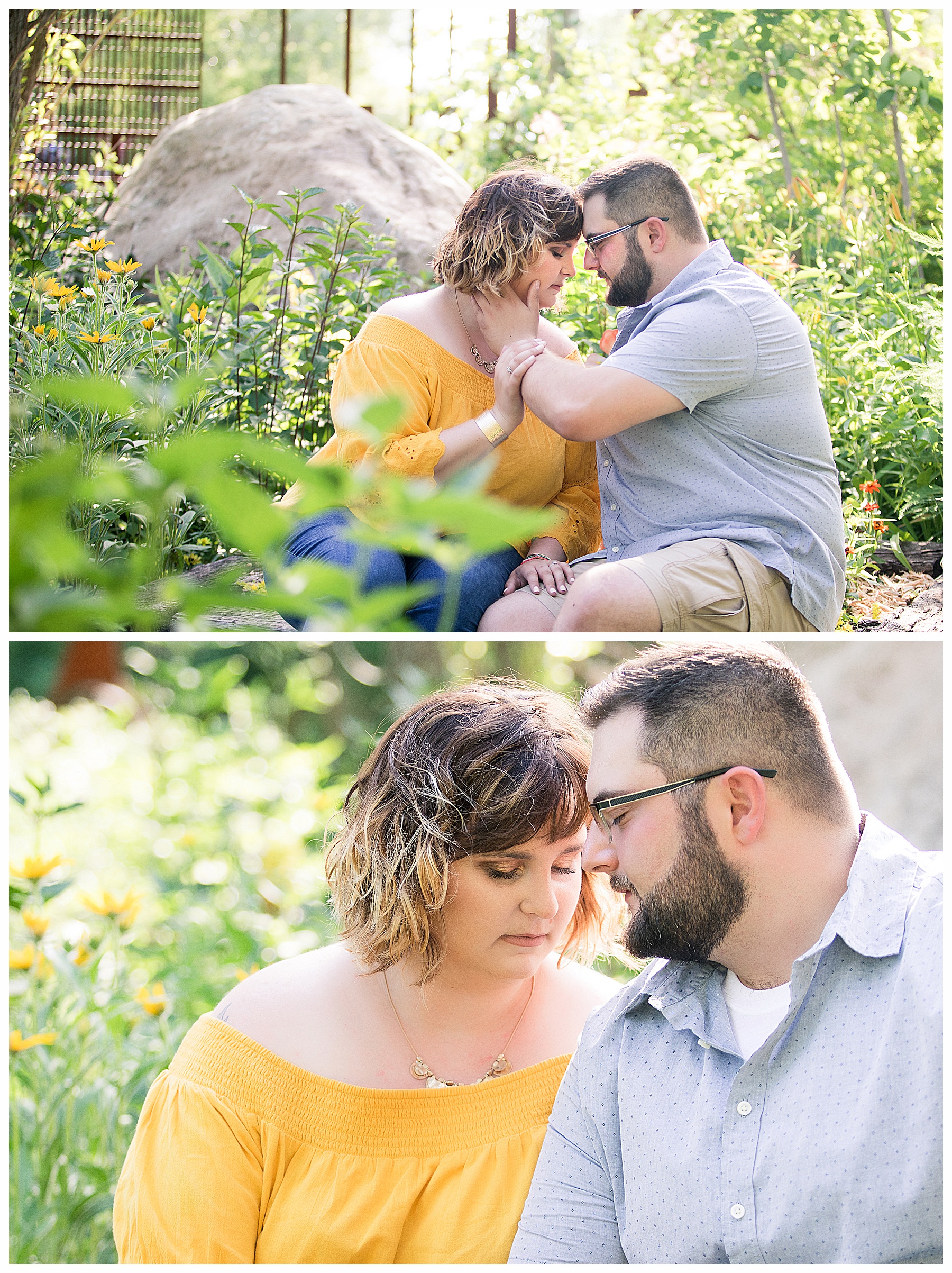 Engagement pictures at Dakota Suns Gardens
