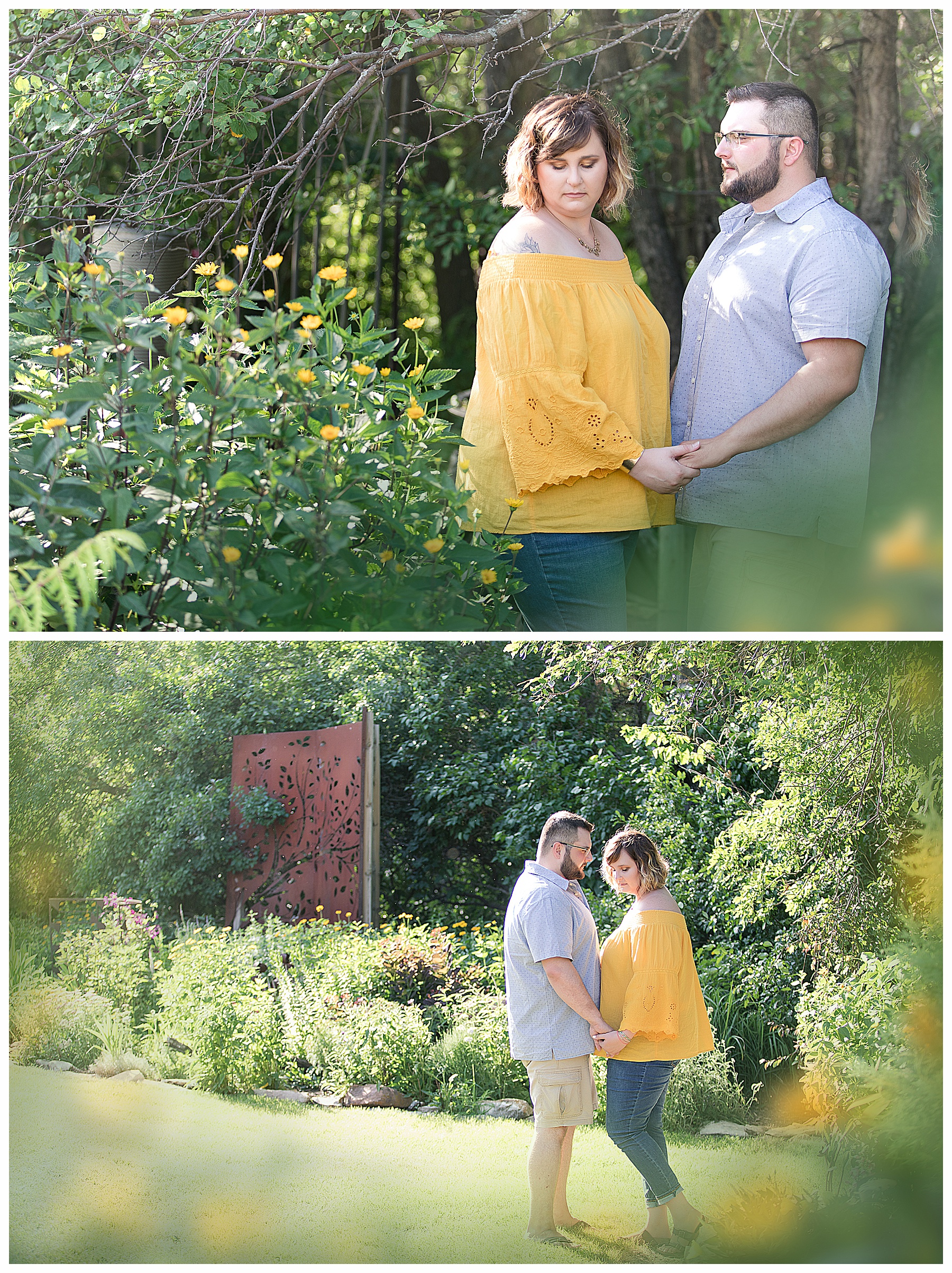 Engagement pictures at Dakota Sun Gardens