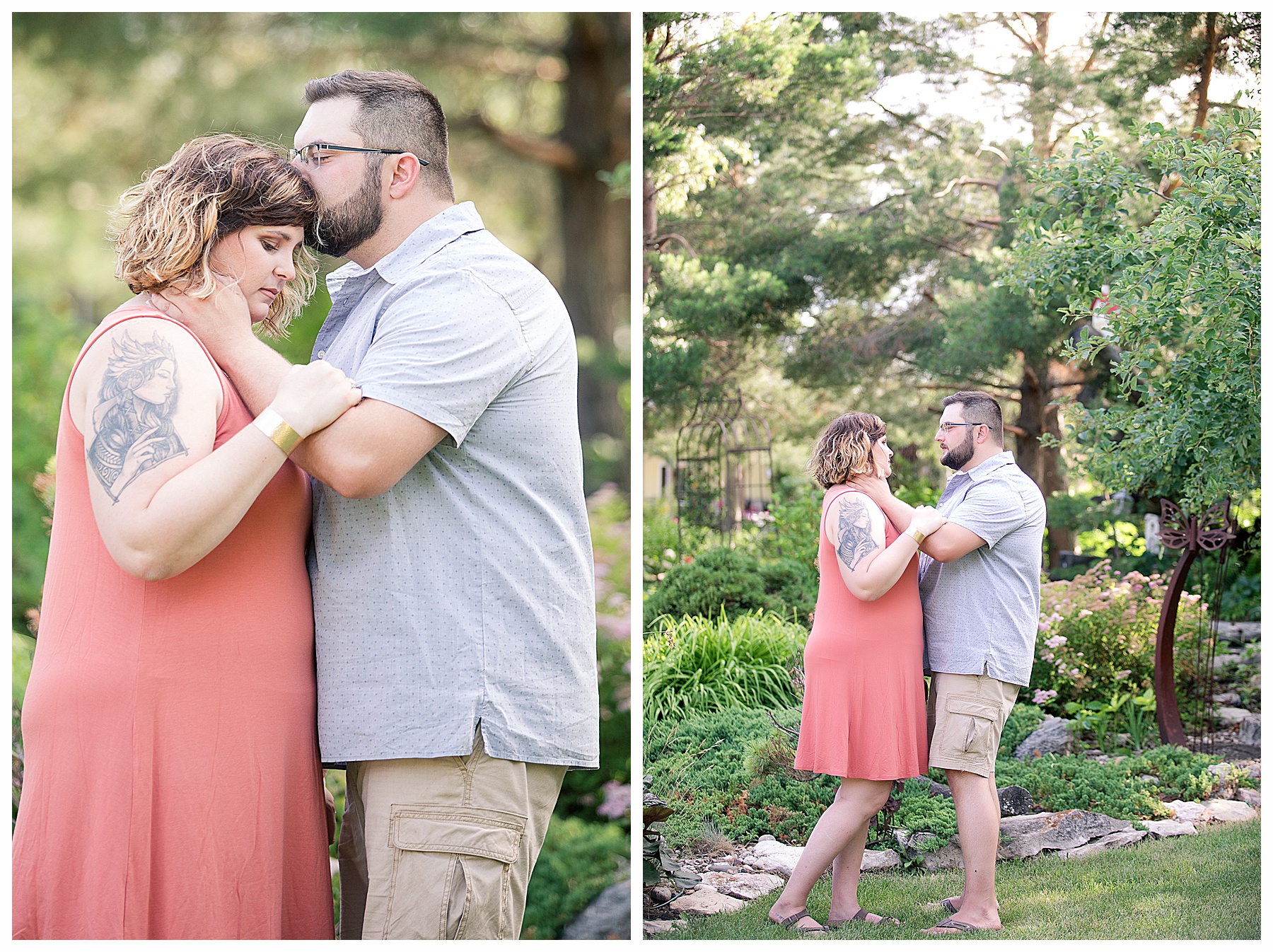 Engagement pictures at Dakota Sun Gardens