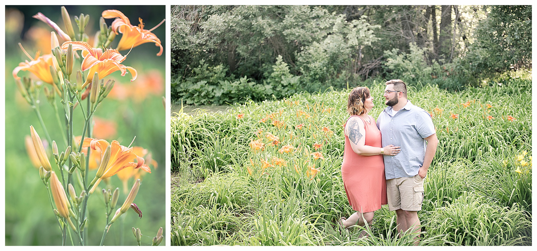 engagement pictures in lily field