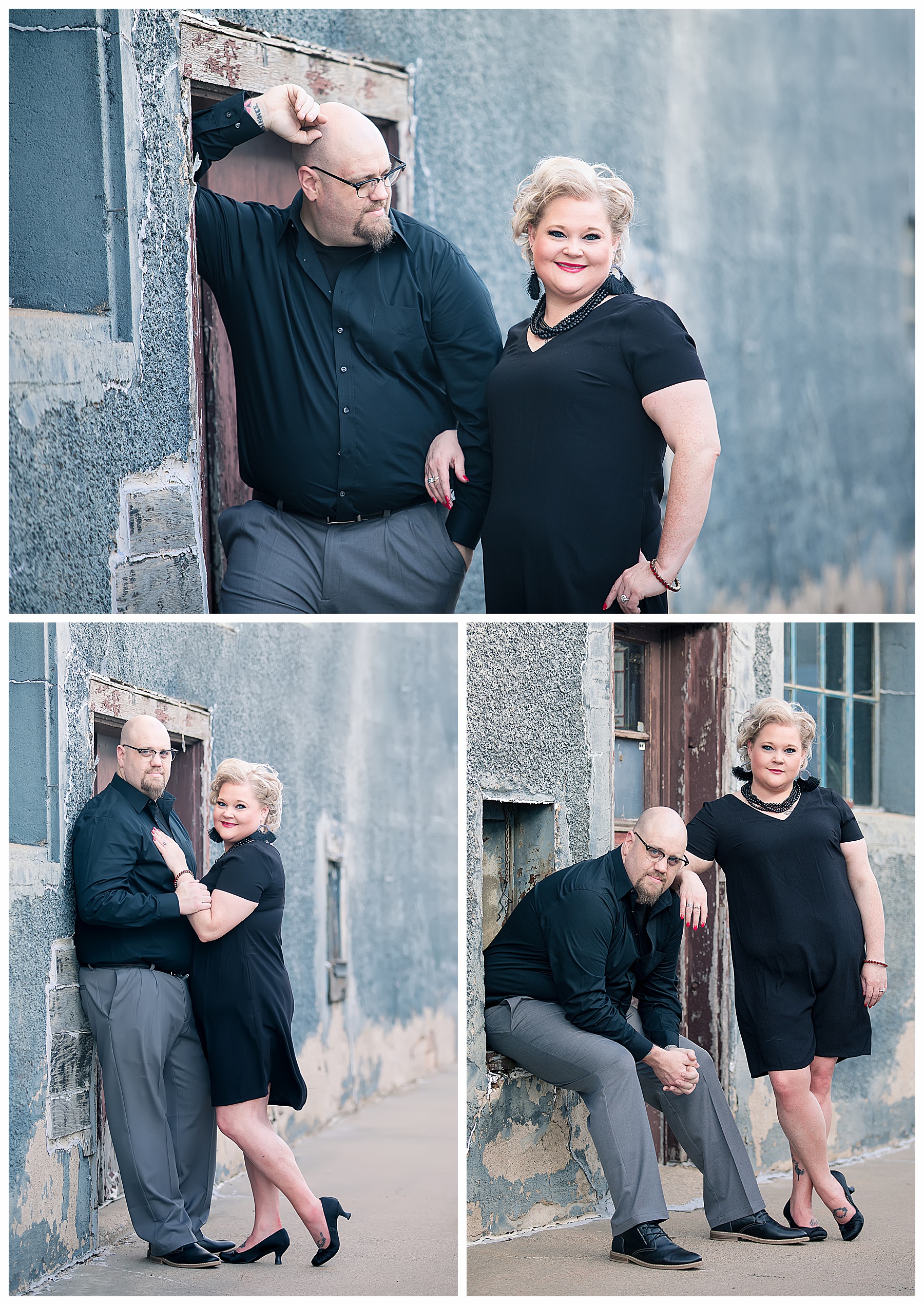 engagement pictures in cute alley