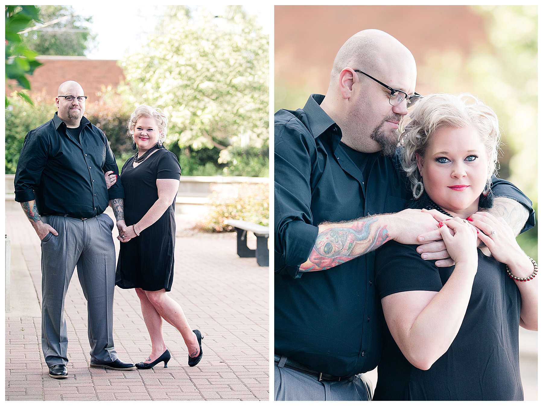 engagement pictures in cute park