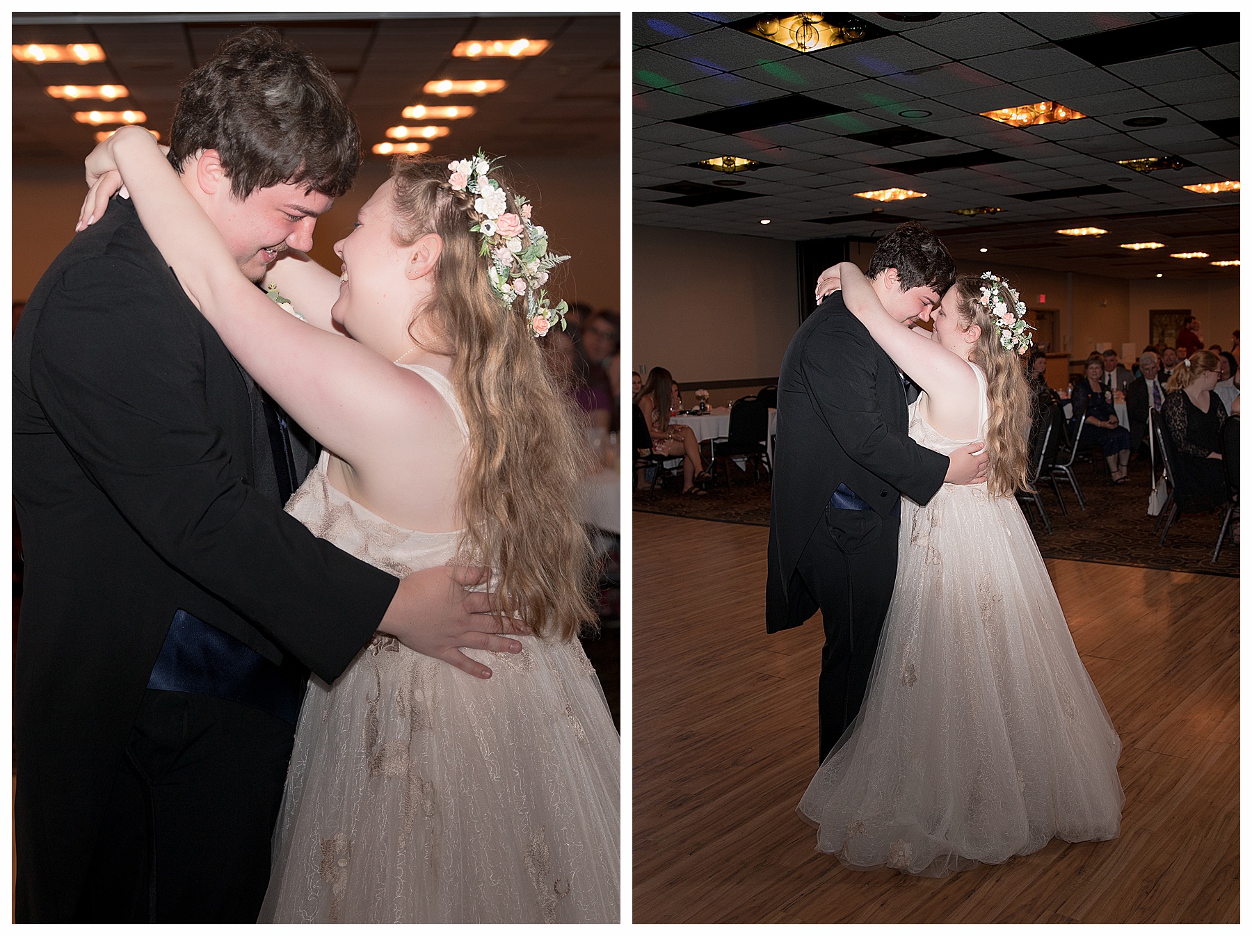 bride and groom first dance Ramada Bismarck ND