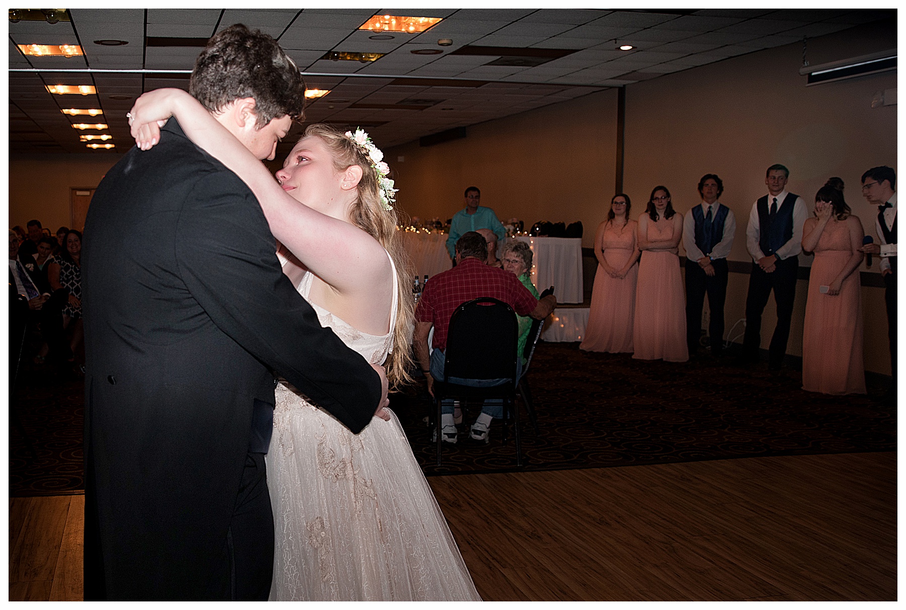 bride and groom first dance Ramada Bismarck ND