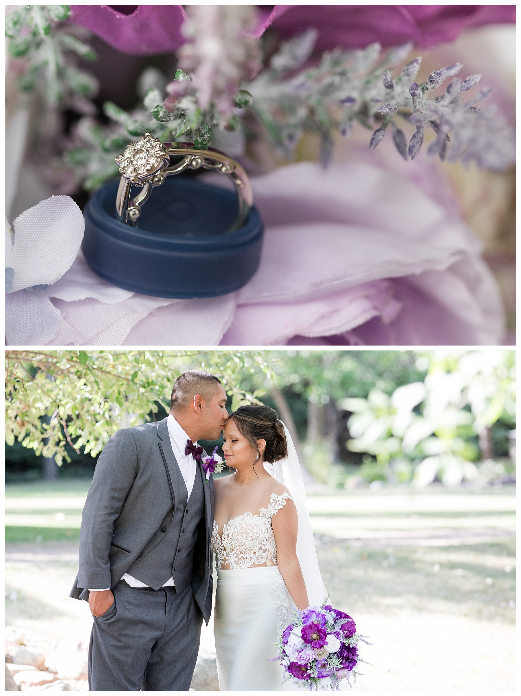 Bride and Groom with blue silicone ring.  Bismarck wedding photographer, Natural Impressions Photography by Justine