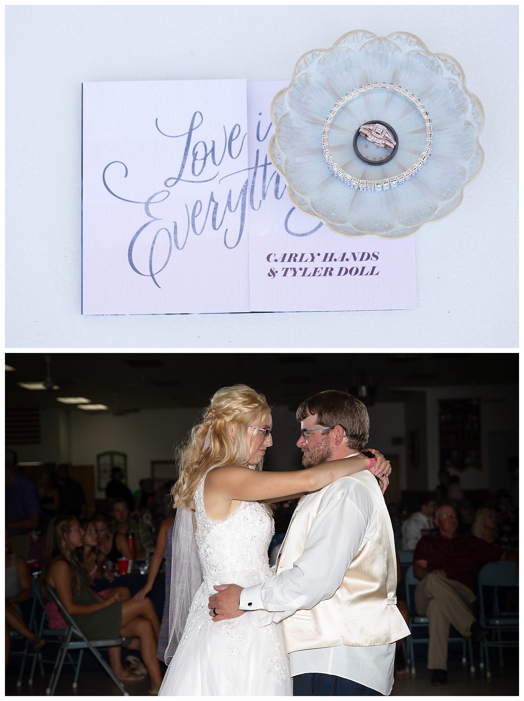 bride and groom first dance in Elgin North Dakota