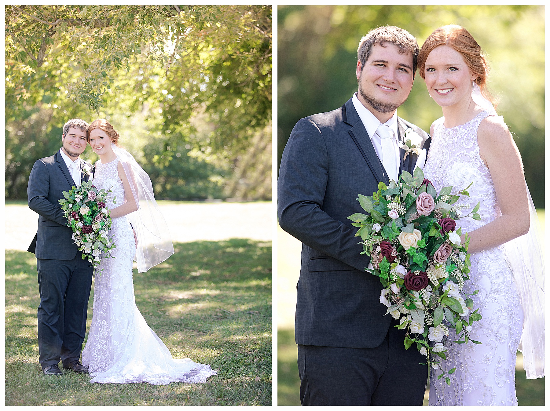 redhead bride and groom traditional photos at Stone Butte Ranch Cabins, Elgin ND