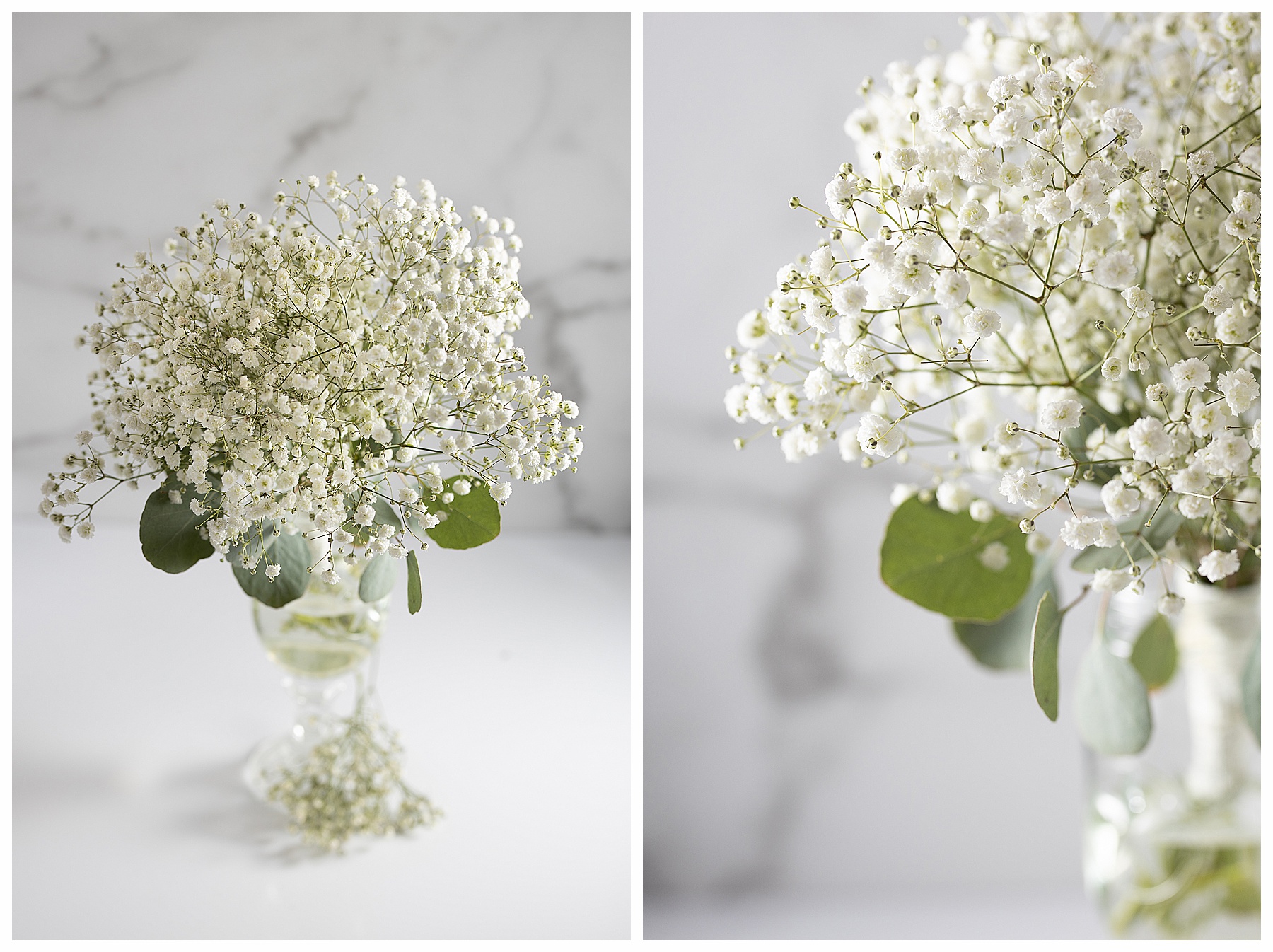 baby's breath bridesmaids bouquets