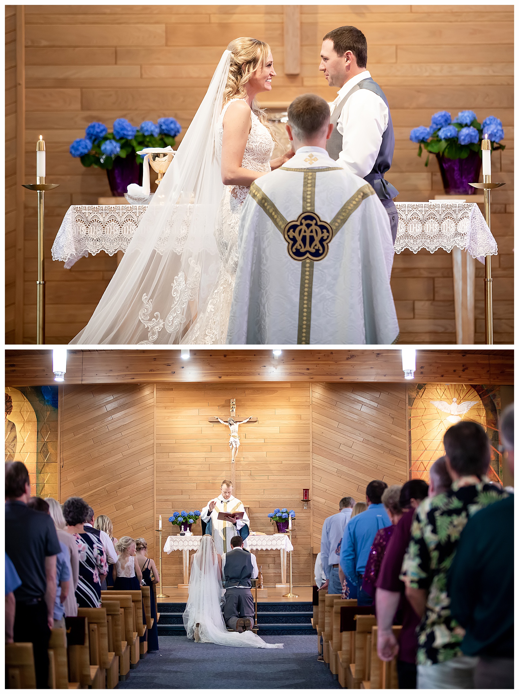 bride and groom during wedding ceremony