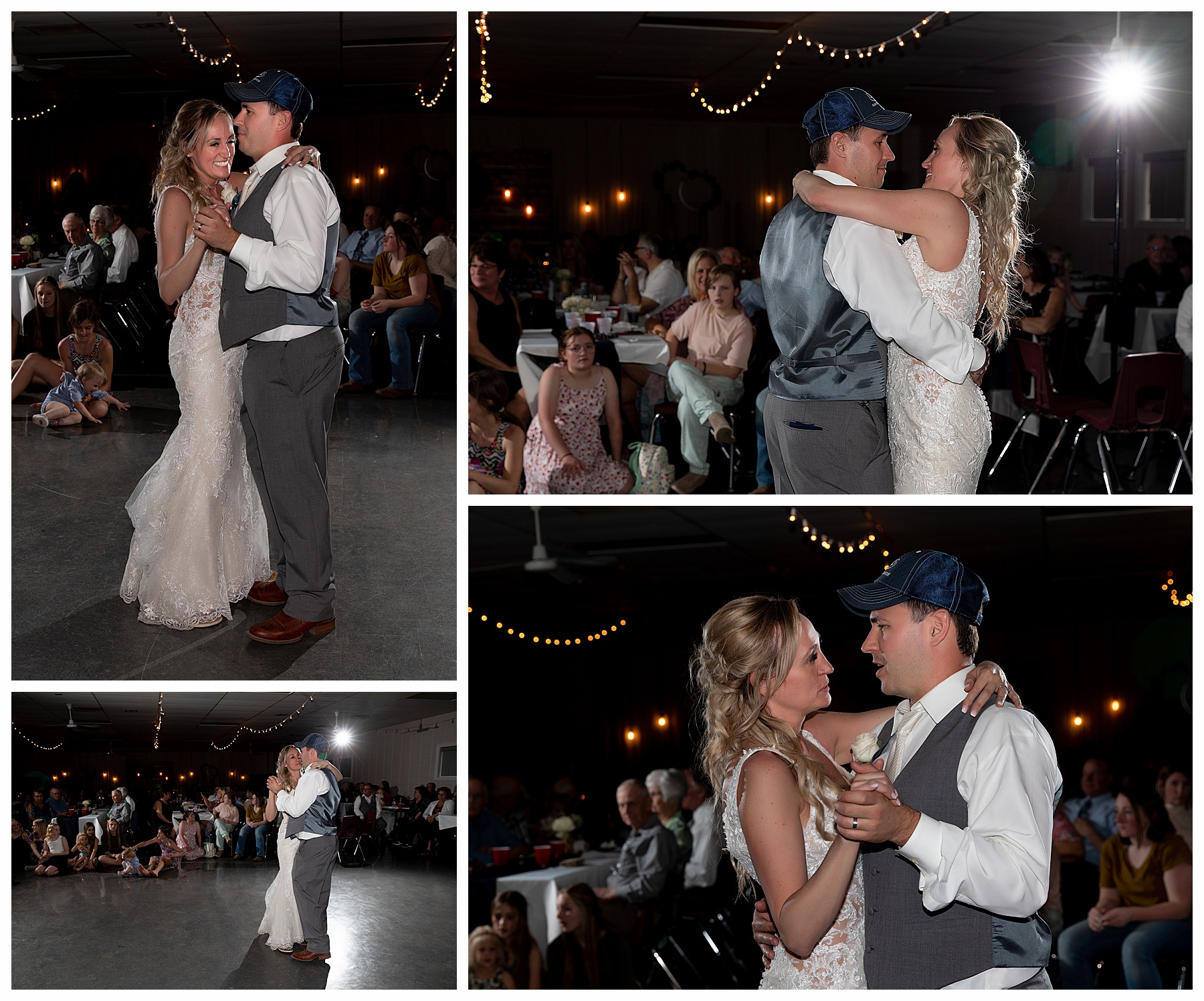 bride and groom first dance