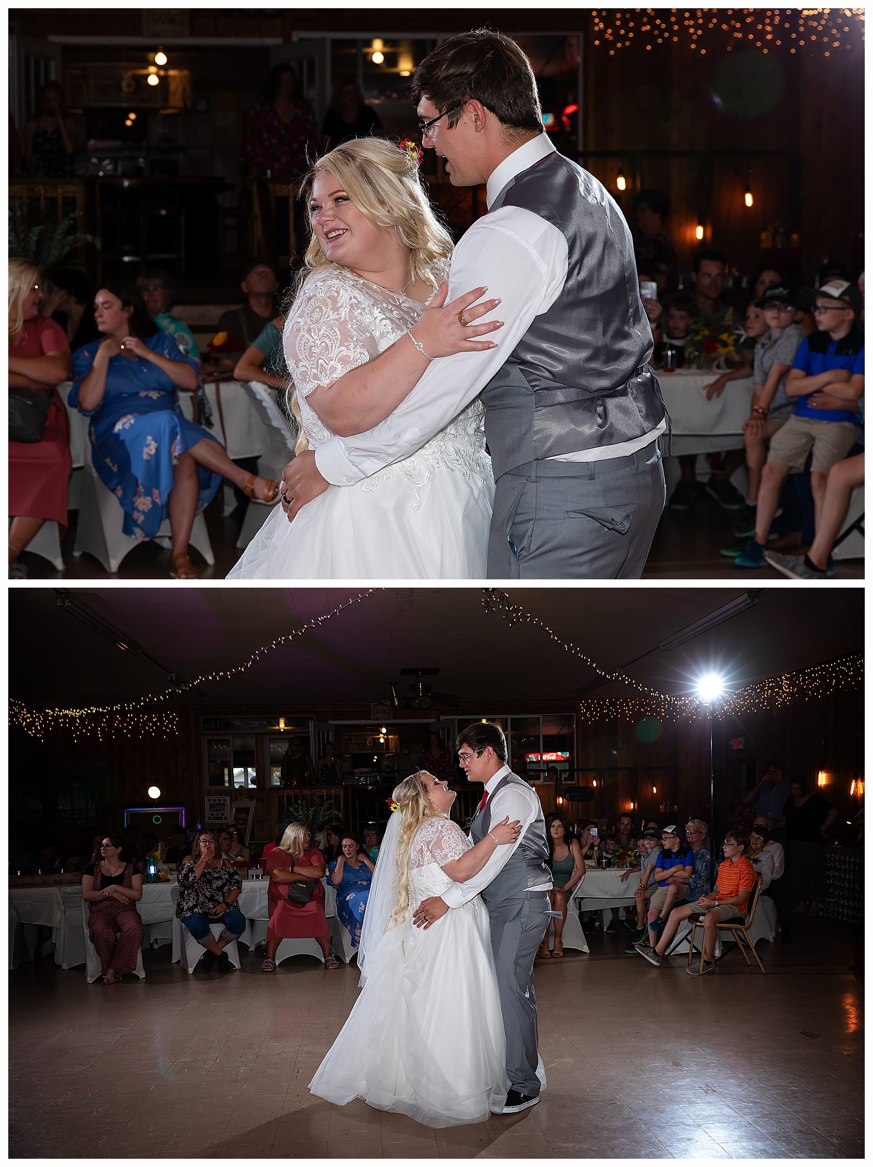 Bride and Groom first dance Dickinson wedding photography