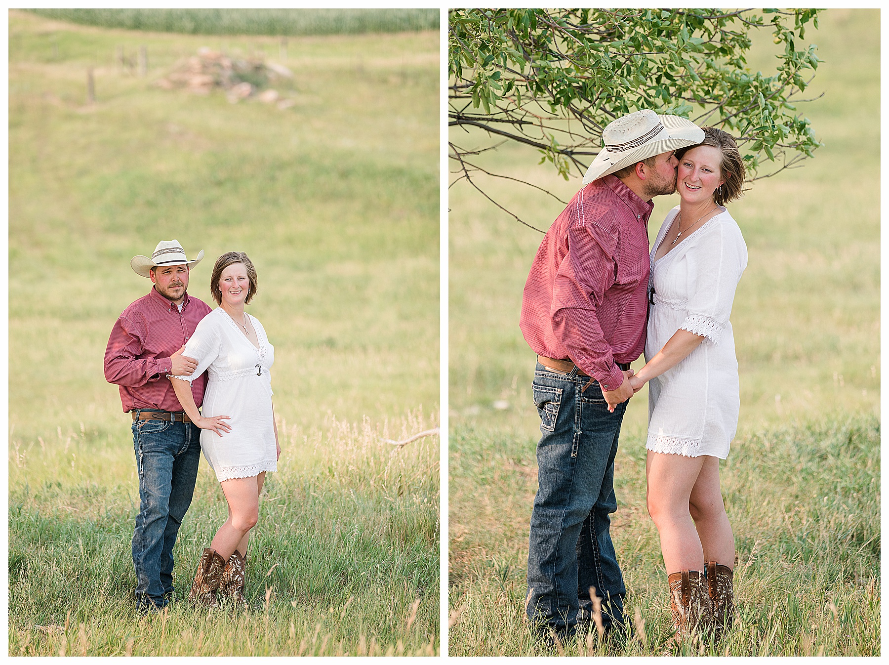 Engagement pictures out in the country