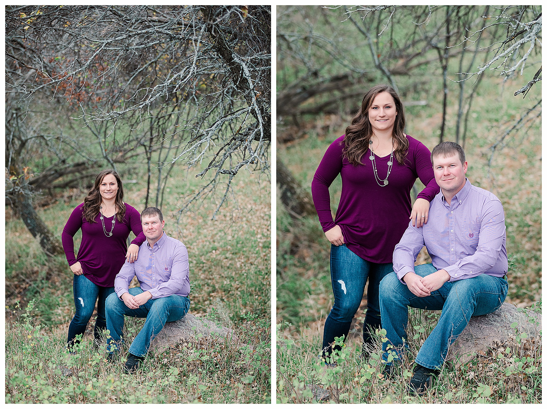 Fall engagement pictures Bismarck North Dakota