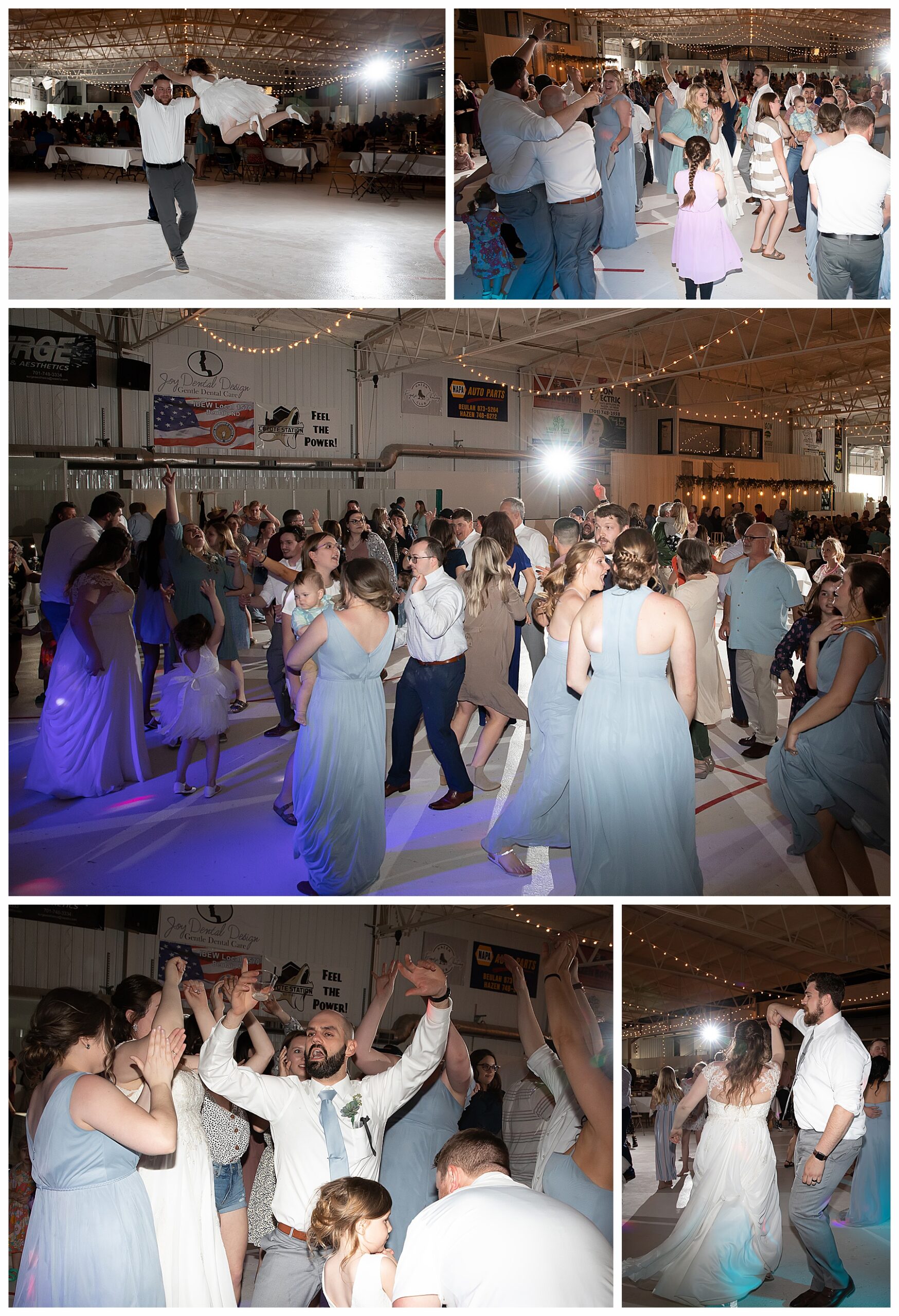 dance party during wedding reception
Special Hazen Wedding